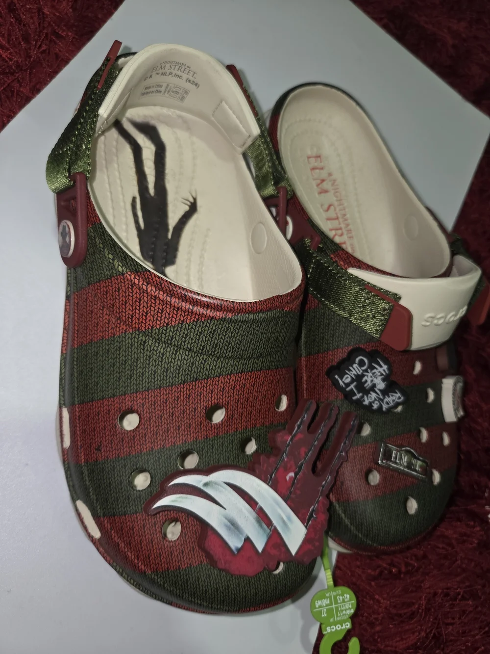 Crocs A Nightmare On Elm Street Freddy Krueger Clogs Size Mens 9 Women's 11